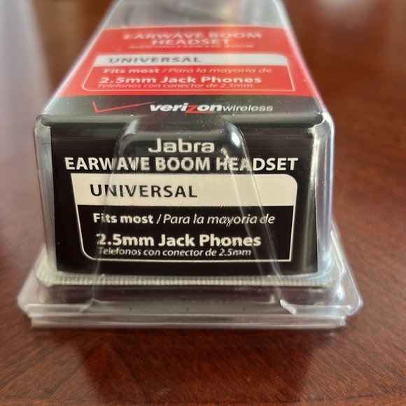 💛 Jabra Earwave Boom Headset Universal 2.5mm Jack Phones Brand New NWT - Picture 2 of 3